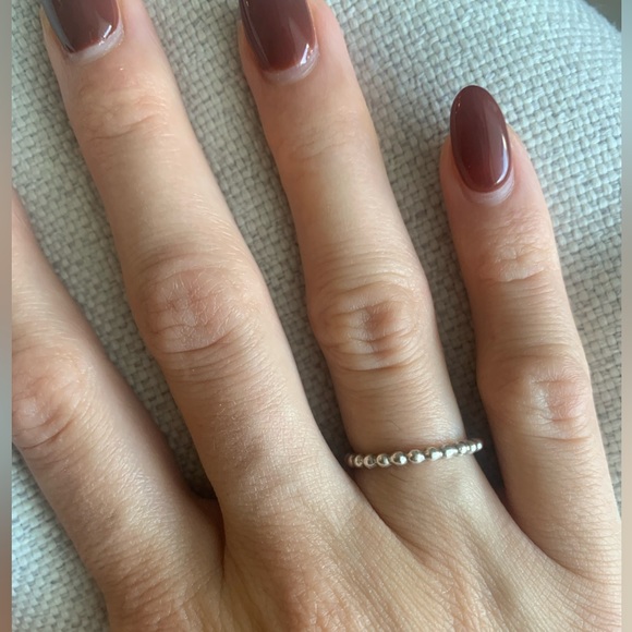 PANDORA Beaded Ring in Sterling Silver. - Picture 4 of 5